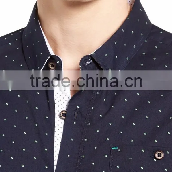 Tiny Striped Men's Dress Shirt/custom Shirt/ Made in China photo-4