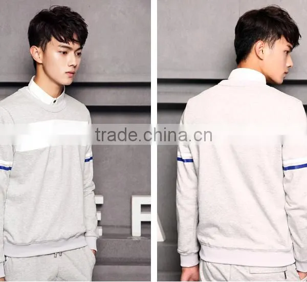 Teenagers Autumn Tide Male Hoodie Sets Round Collar Male Money Academy for Sports Leisure Wind Thin Coat of Cultivate One's Mora photo-3