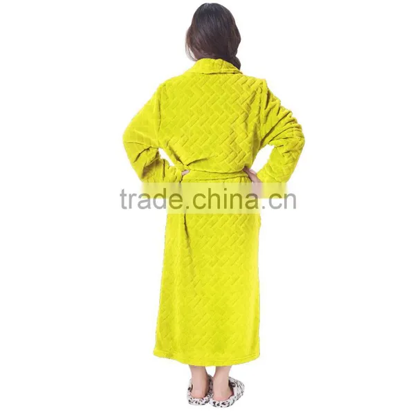 Wholesale Printed Knee Length Delicates Robe photo-3