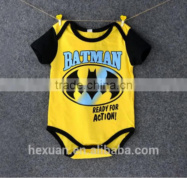 New Design 4 Pack Short Sleeve Funny Baby Romper photo-3