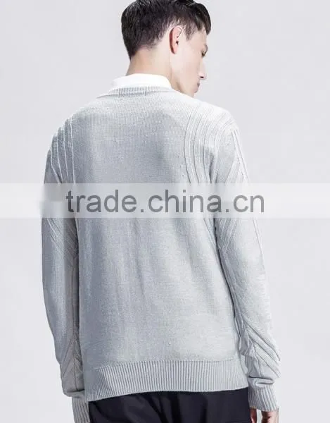 2017 Oem Long Sleeve Clothing Pullover Cashmere Sweater Mens for Wholesale photo-4