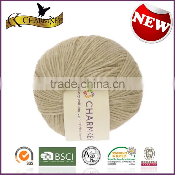 Charmkey Natural Knitting Yarn Bamboo Wool Blended Yarn Smooth Soft Baby Yarn photo-5