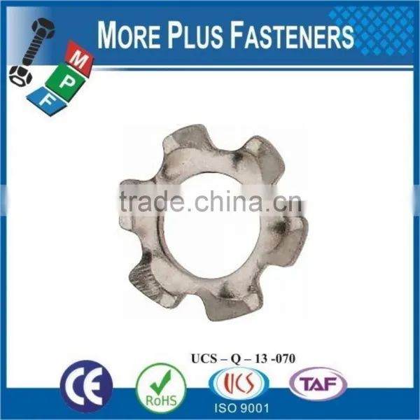 Made in Taiwan Passivated Zinc Plated External Tooth Lock Serrated Washer Stainless Steel Carbon Steel photo-4