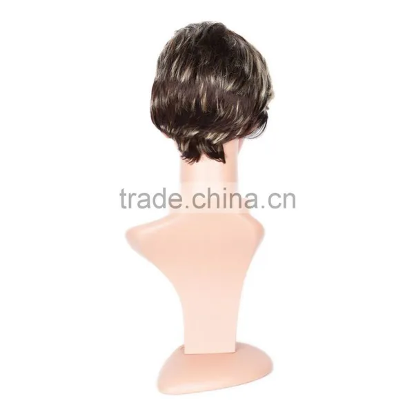 Large Stocks! High Quality Synthetic Cosplay Wig, Short Dark Brown Cosplay Hair Wig,cute Cosplay Wig photo-4