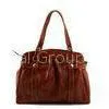 Durable Shoulder Polished Ladies Leather Business Bags With Nickel Hardware