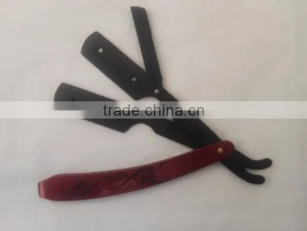 Black Matt Shaving Razor With Paper Coated Handle photo-3