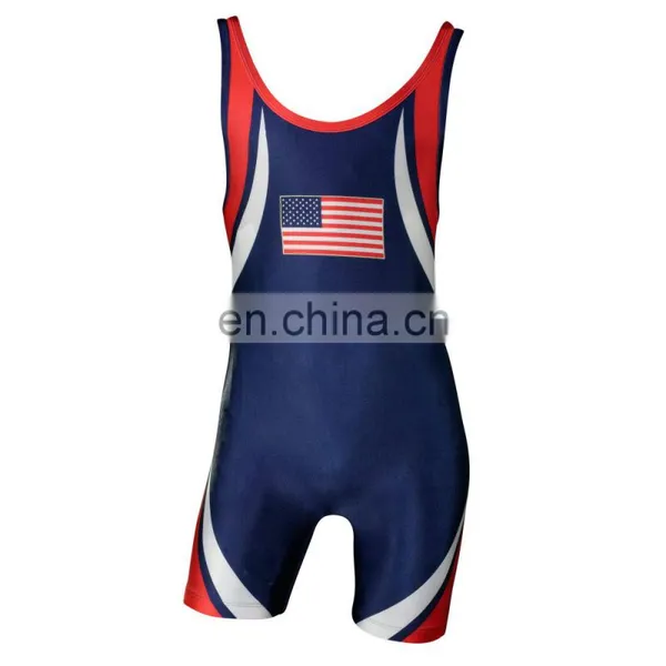 Custom Logo Mens Wrestling Singlet's uk photo-5
