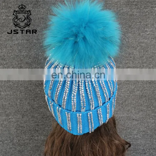 Best Choose Beanie Cap Acrylic Pompom Beret Fur Pompoms Hat photo-2