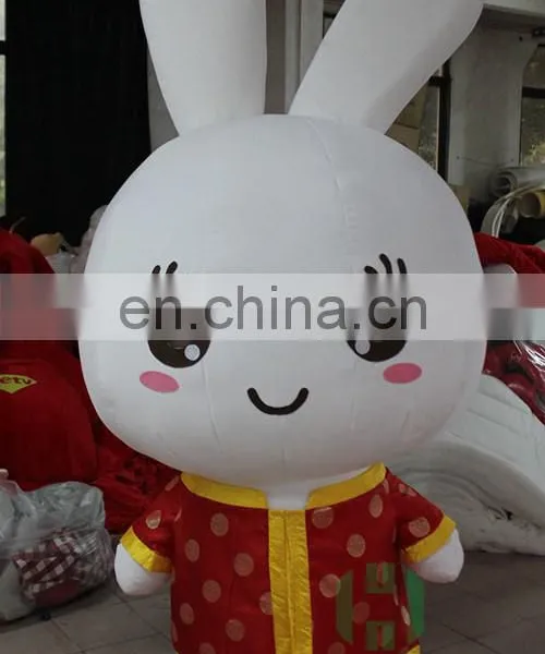 New Arrival!!!HI CE Inflatble Rabbit Mascot Costume in 2 Meters,inflatable Animal Mascot Costume for Hot Sale photo-4