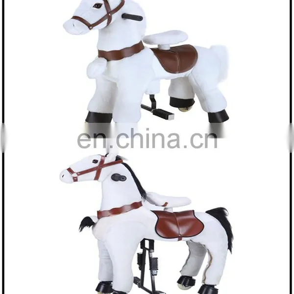 HI CE Hot Sale Mechanical Animal ,ride on Horse Toy Pony on Wheels photo-3