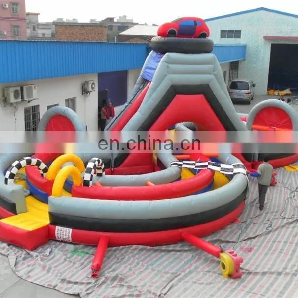 Golden Supplier Bounce Round Obstacle Course Happy Hop Inflatable Water Slide China Suppliers photo-3