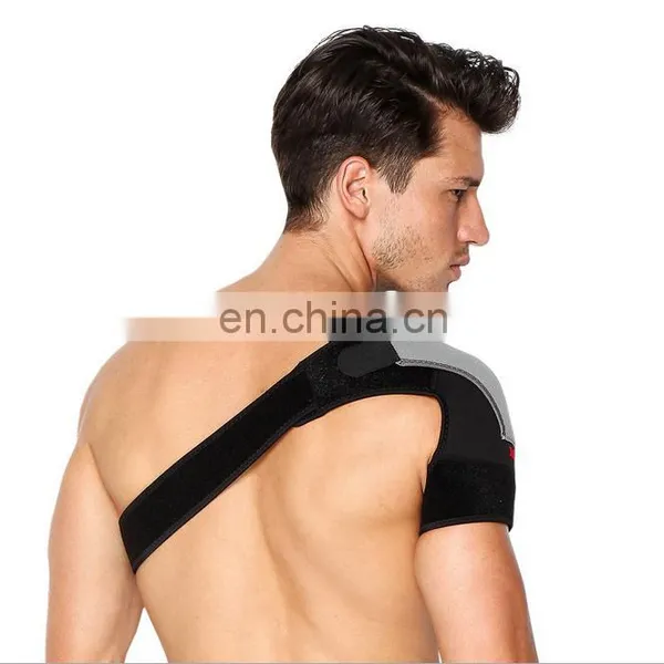 FDA Approved Adjustable Single Shoulder Brace Elastic Gym Sports Support Strap Wrap,orthopedic Braces#HJ0001 photo-2