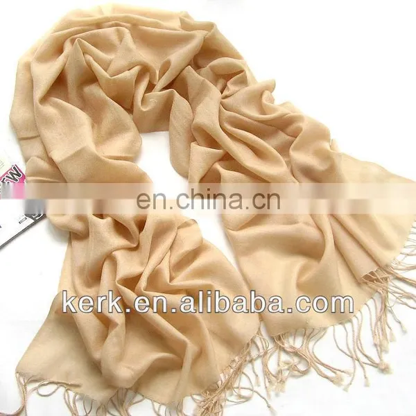 Fashion Plain Design Scarf and Shawl, Stock 40 Colors Wholesale Price,Material:Cashmere+ Viscose photo-5