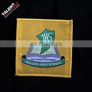 Custom Woven School Logo Badge Patch for Uniform Garment photo-3