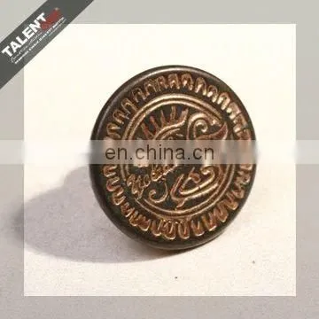Custom Private Design Antique Silver Metal Button for Jeans Garment photo-3