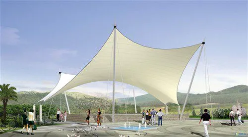 Larger Deform-ability Anti Ultraviolet Ptfe Tensile Membrane photo-3