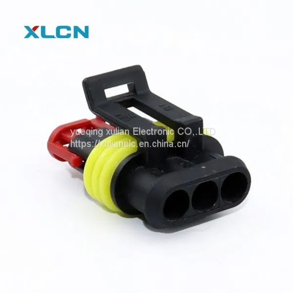 3 Pin AMP Super Seal 1.5mm Series Connectors 282087-1 282105-1 photo-2