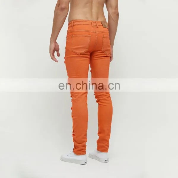 DiZNEW Wholesale Tie Dye Jeans Men Straight Loose Jeans Bleached Denim Jeans for Men photo-3