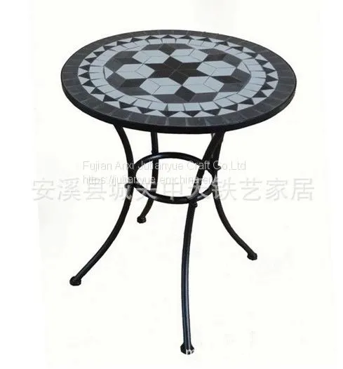 Outdoor Mosaic With Metal Table photo-5