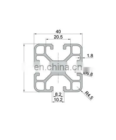 SHENGXIN 4040 Aluminium Profile Aluminum T Slot Factory Production Line photo-2