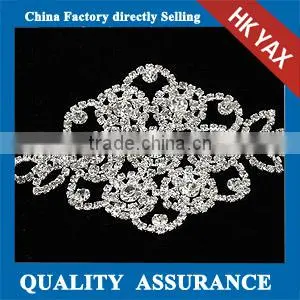 Fashion Rhinestone Triming Crystal,Crystal Rhinestone Trimming Silver Base Dress Chain and Trims for Dress Belt Bride Necklace photo-4