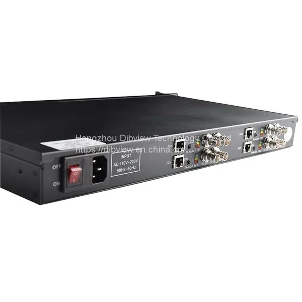 1U Rack H.264 H265 Digital Cable IPTV 4 Channel SDI IP 1080P Live SRT HTTP UDP RTMP HLS Streaming HD Video Facebook Youtube Enco photo-4