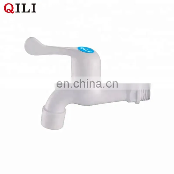 White Plastic Long Nose Bib Cock Water Faucet photo-2