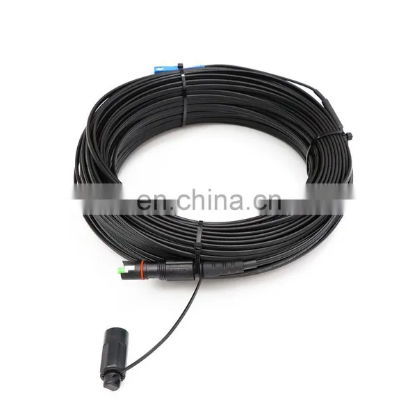 DYS 1 Core Outdoor Fiber Optic MINI IP Connector Compatible OptiTap SC APC to SC/APC FTTH Drop Cable Assembly photo-4