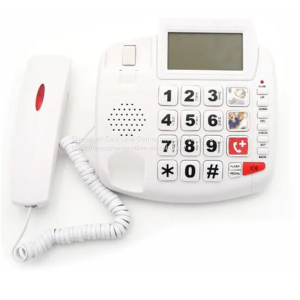 Best Senior Phone Big Button Corded Telephone With Display photo-3