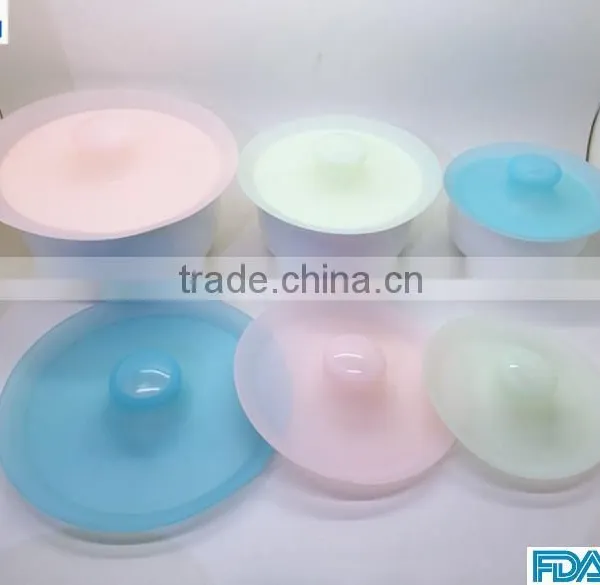 3PCS Food Grade Silicone Bowl Cover Fresh Cover For Fruit Bowl Silicone Bowl Cover/Bowl Lid photo-6