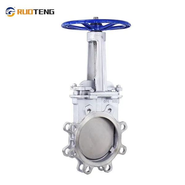 [Ruoteng] High Quality Stainless Steel Valve Manual Operate Knife Gate Valve With Wheel Handle photo-3