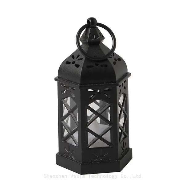 Retro Metal Lantern Lamps, LED Candle Light for Home & Party Decorative Wholesale photo-2