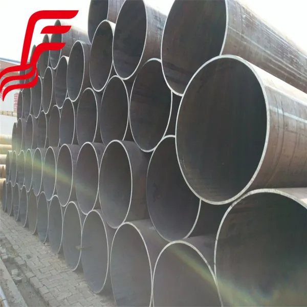Round Black Carbon Steel Pipe Erw Round Steel Tube
