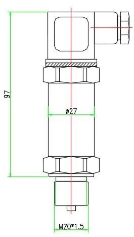 KY5001 Factory Direct Pressure Sensor 4~20mA Industrial Piezoresistive Water Pressure Transducer Stainless Steel Industrial Use photo-5