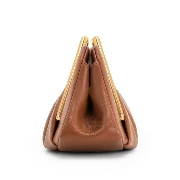Luxury Soft Brown Cloud Bag for Women Leather Hobos Retro Cloud Crossbody Bag Phone Bag Designer Clutch Clip Bag Female Bolsa photo-4