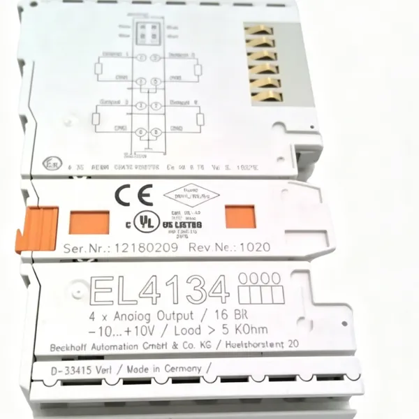 Beckhoff EL4134 EtherCAT Analog Output Terminal 4-Channel Current Output Module 0-20mA 16-Bit Industrial Automation I/O photo-3