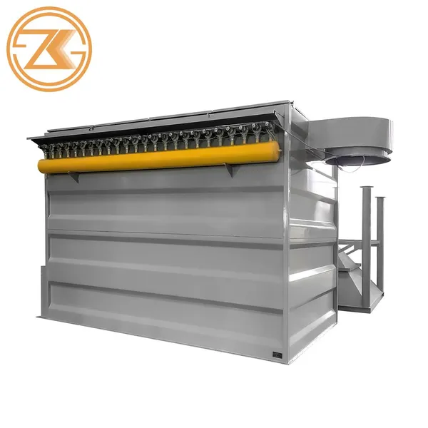 Zhengkang Industrial Baghouse Dust Collector Pulse Jet Bag Dust Removal Equipment For Factory Flue Gas Treatment photo-4
