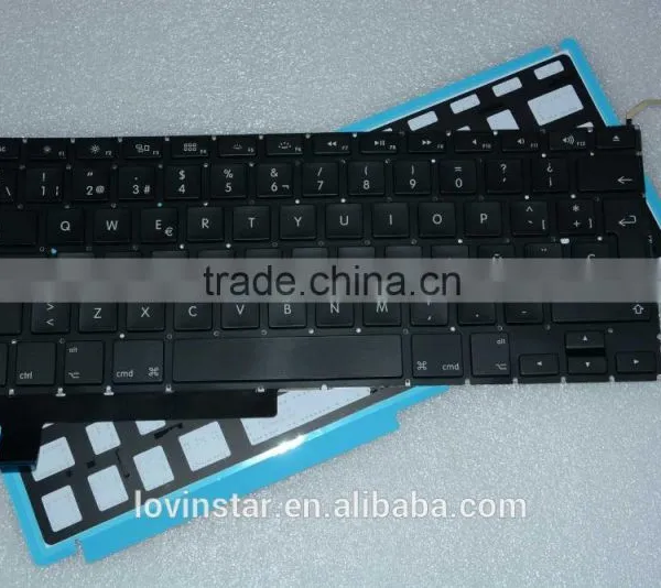 Professional Spanish Laptop Keyboard Replacement LED Backlight Lighting For Macbook Pro A1286 2008-2012 photo-2
