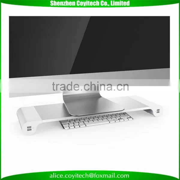 Multifunctional Laptop Computer Monitor Holder Bracket With Usb Hub and Keyboard Tidy photo-2