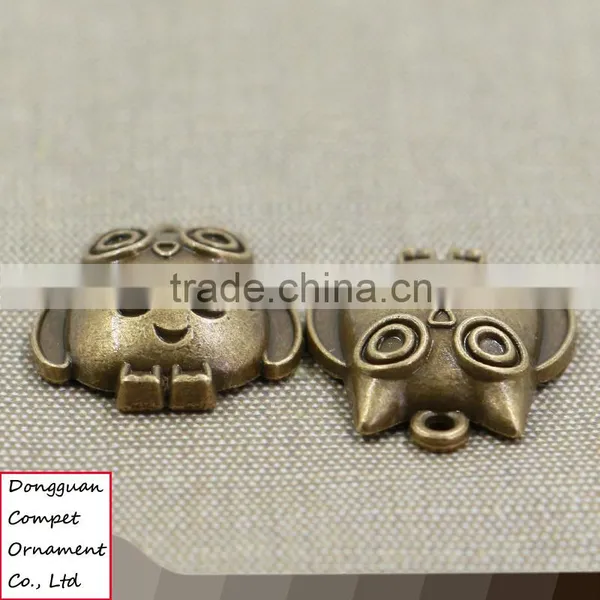 Wholesale Ancient Bronze Zinc Alloy Fat Owl Pendant photo-2