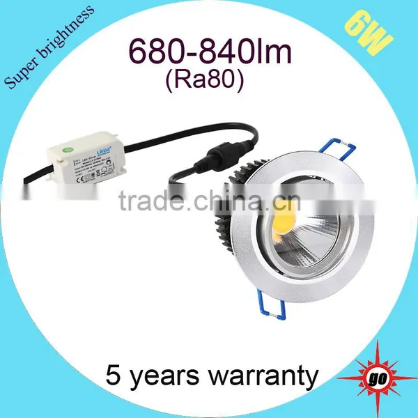 Led Lightings 3inch Ra80 Dimmable 6w Cob Downlight,for Commercial Indoor Architecture photo-3