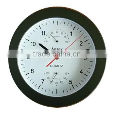 Hot Sale Cheap Wall Clock Thermometer Hygrometer for Indoor Use
