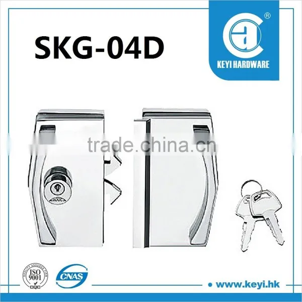 SKG-04D South America Double Sided Glass Door Lock With Keys
