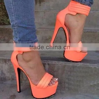 Ankle Strap Fancy Sandals China Catwalk Factory 16CM Sky High Platform Women High Heel Sandals Ladies