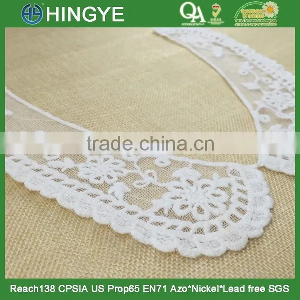 High Quality 100% Cotton Embroidery Neckline Designs HY004 photo-3