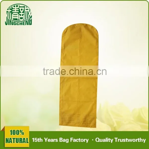 Mothproof Yellow Non Woven Wedding Dress Bridal Gown Cover photo-2
