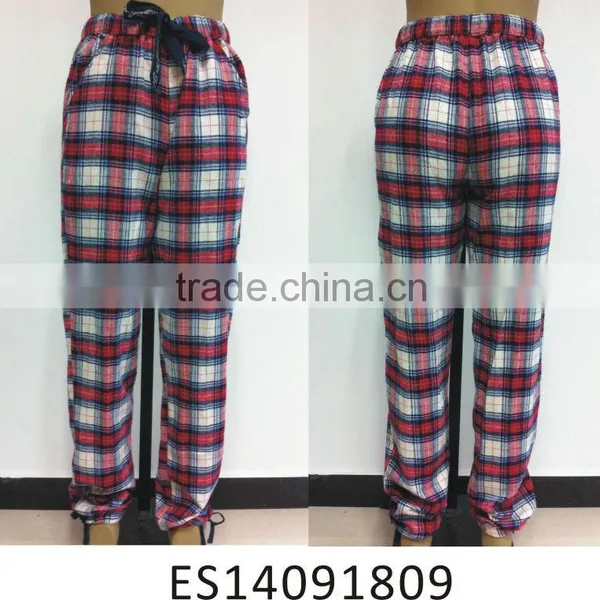 Ladies Cotton Checkered Pyjama Harem Pants