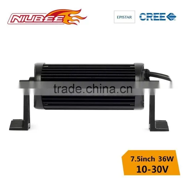 36W 7.5 Inch Double Row Amber Led Offroad Light Bar With Stroboflash photo-3
