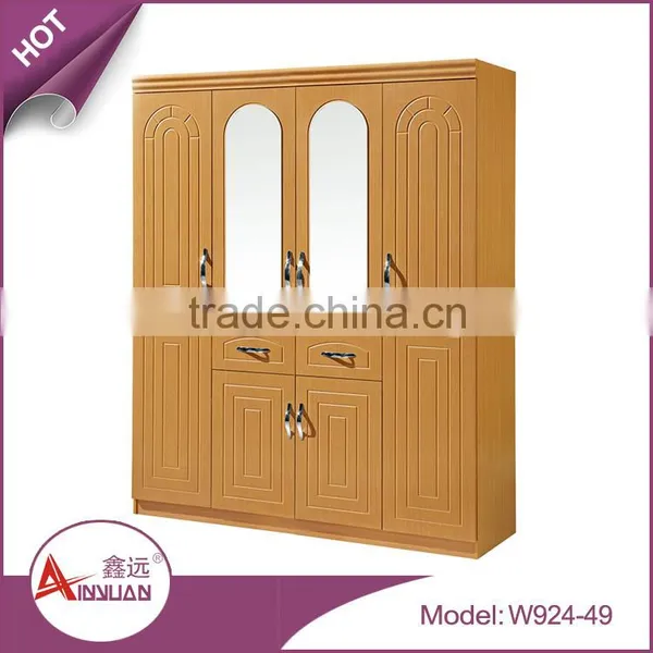 Foshan Modern Bedroom Almirah Wardrobe Cheap 4 Door Mdf Wood Almirah Designs in Bedroom photo-2