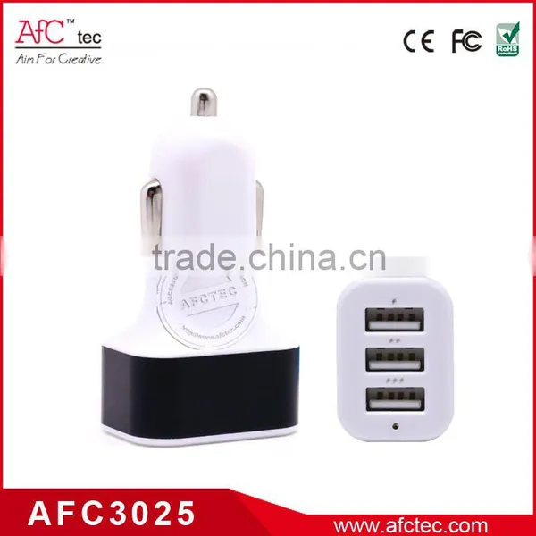 Colorful 3 Ports Output Portable Good Mini Custom USB Car Charger photo-4